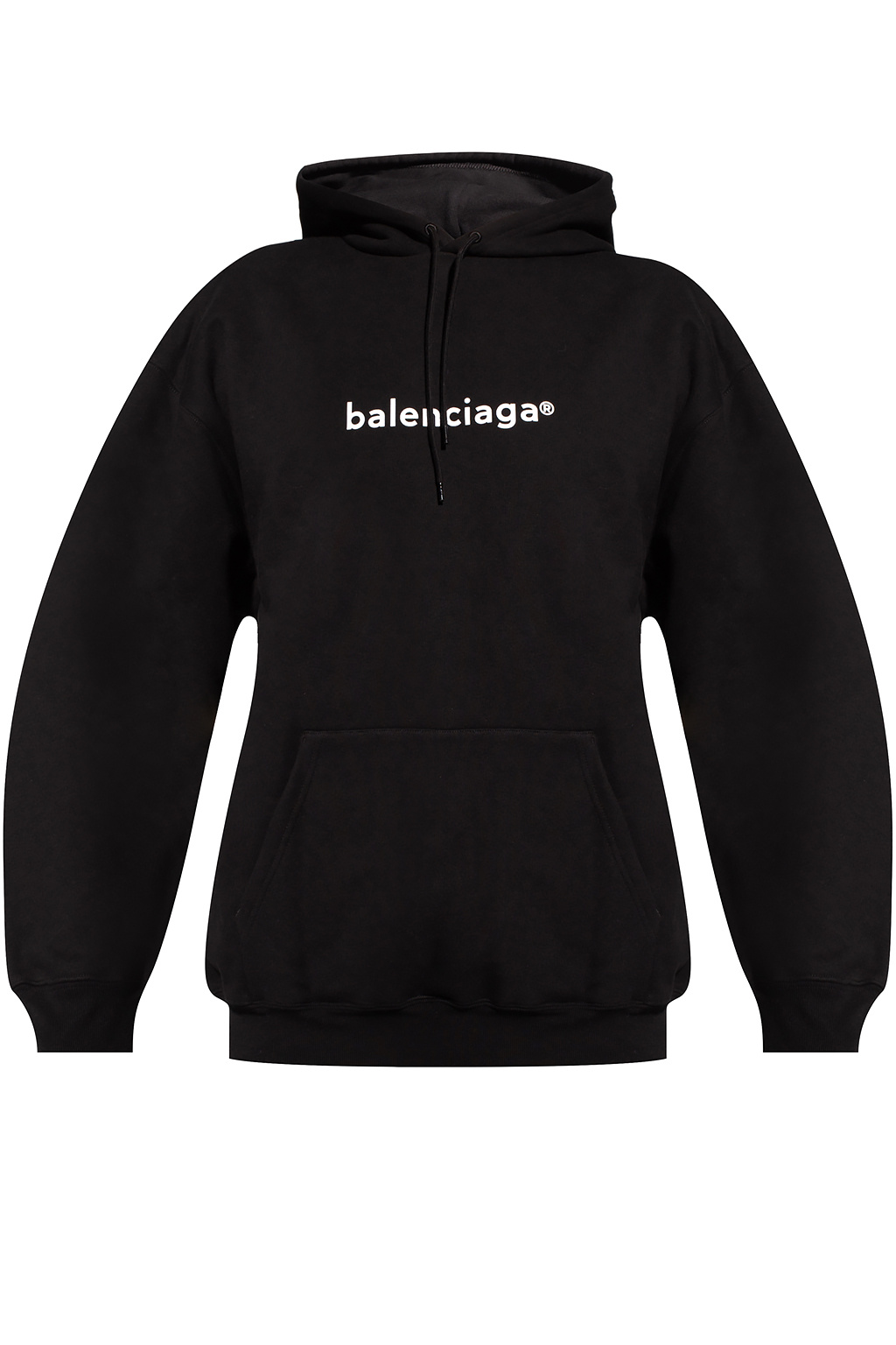 Balenciaga logo cotton terry hoodie on sale